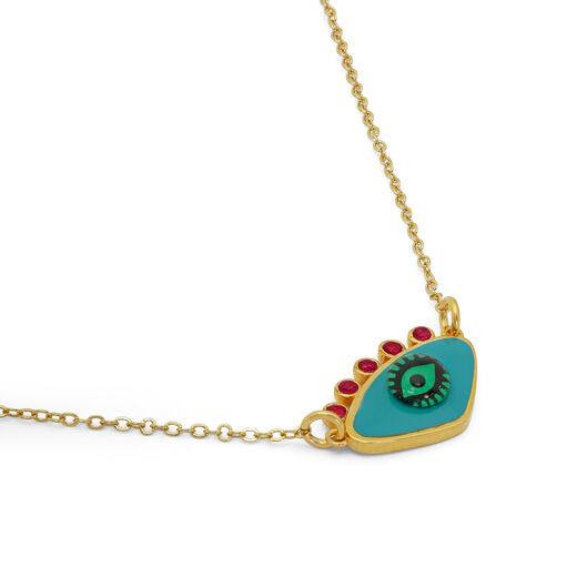 Evil eye necklace by Katerina Psoma